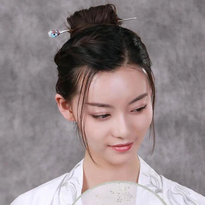 Заколка для волос Cloisonne китайская ретро традиционные аксессуары для волос украшение ручной работы - Изображение 3 из 4