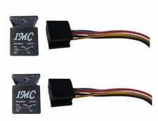 2 Pack 12V Heavy Duty Relay and Harness 60/80 SPST 4 pin for Car Bike Boat Home