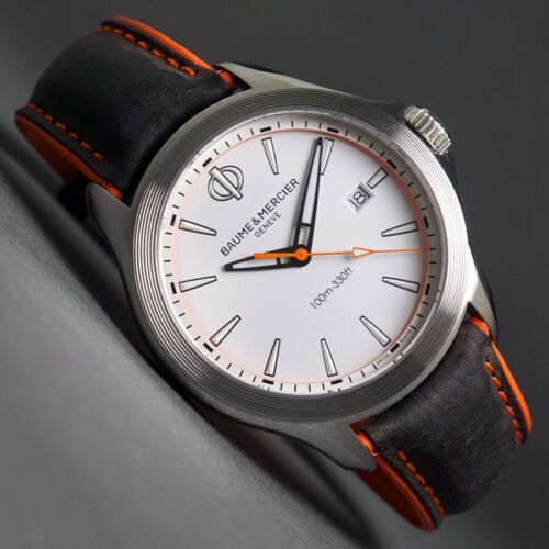 Stunning Baume & Mercier Clifton Club Stainless Steel Man's Watch, Box & Papers