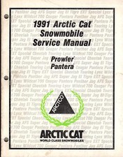 1991 ARCTIC CAT SNOWMOBILE PROWLER PANTERA P/N 2254-647 SERVICE MANUAL 366