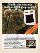 1982 Koala KoalaPad Graphics Tablet Original Advertisement v1