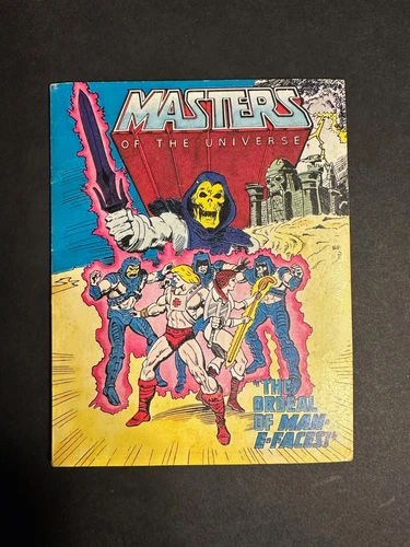1983 Mattel He Man MOTU ORDEAL OF MAN E-FACES! Mini Comic Booklet Vintage