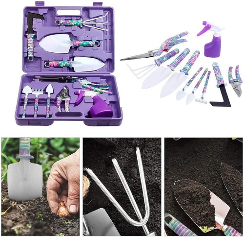 10Pcs Garden Tool Set Shovel Harrow Potted Flower Gardening Tools Gift Kit - Picture 4 of 12