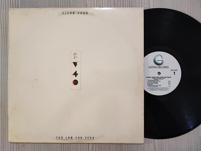 DISCO LP ELTON JOHN - TOO LOW FOR ZERO - 1983 GEFFEN GHS 4006 USA EX-/EX- INNER
