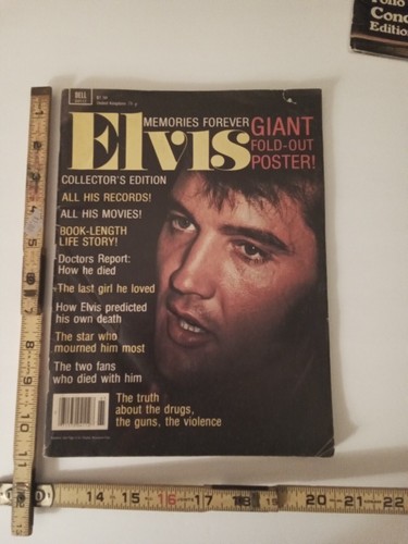 Vintage 1977 Elvis Presley Poster Magazine Lot Of 3 - Picture 4 of 11