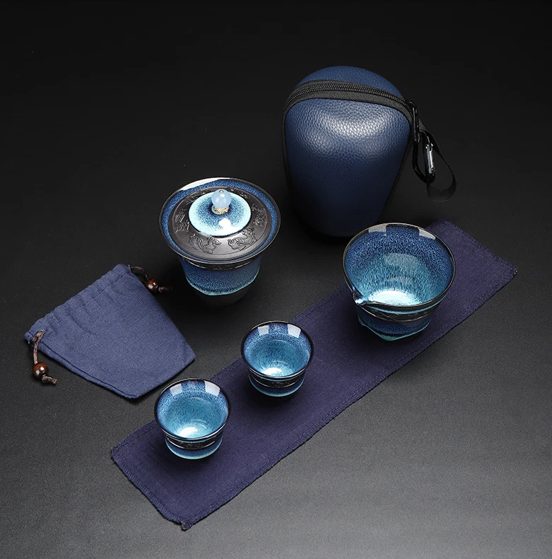 Sold At A Loss便携式茶具窑更换瓷器台湾带盖茶杯 — 第 2/4 张图片