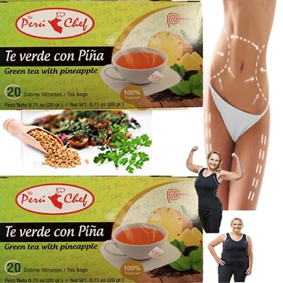 40 Tea Pina GN+Vida PINA TEA Pineapple Diet 40 Days Te Pina