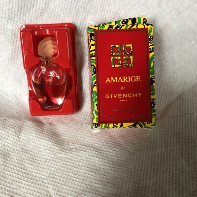 ''Vintage AMARIGE DE GIVENCHY EDT 1/8 OZ. 4mL Splash Deluxe Mini