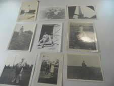 8F7 Vintage estate photo lot of 9 photos 1940/50's kids US WWII uniform