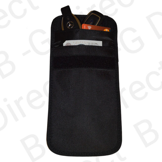Grande borsa Faraday ingresso auto senza chiave portachiavi RFID blocco segnale 19 cm x 12 cm- Grande borsa Faraday ingresso auto senza chiave portachiavi RFID blocco segnale 19 cm x 12 cm-