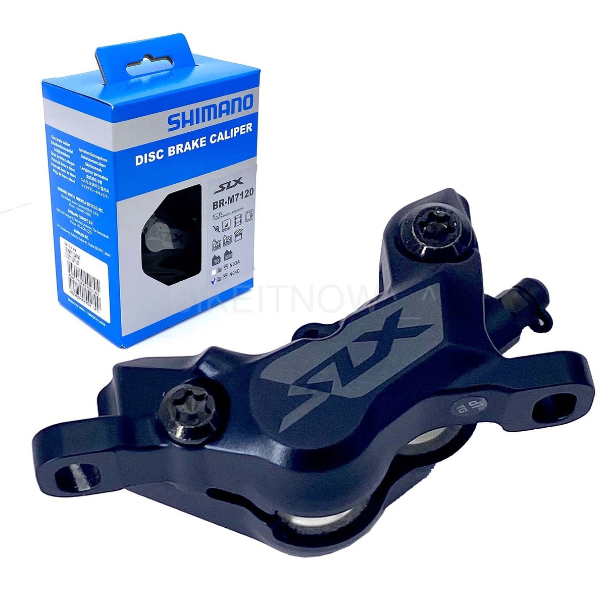 Shimano BR-M7120 4-Piston SLX Bike Disc Brake Caliper W/ N04C Pad