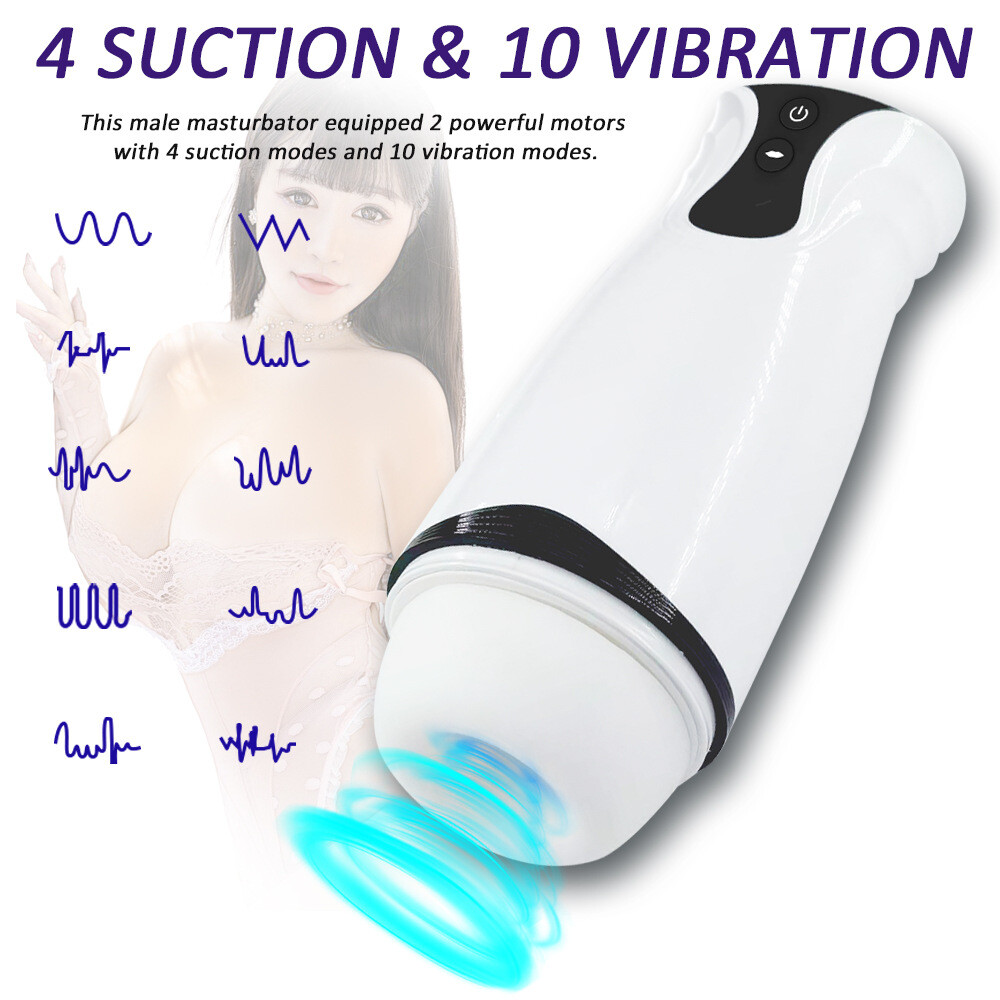Male Masturbaters Automatic Handsfree Vibrating Sucking Stroker Cup  Lubricants | eBay