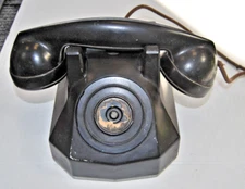 Automatic Electric Model 34 Telephone w Nor. Elec. Handset Bakelite 30s Untested