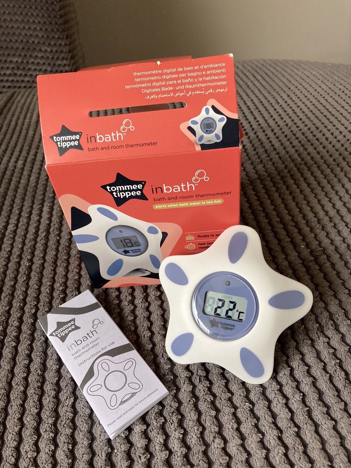 Tommee Tippee Bath & Room Thermometer BRAND NEW digital floats in water 5010415230300 eBay