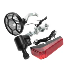Waterproof Bicycle Lights Set Bike Front Headlight Taillight Rear Light Dynamo