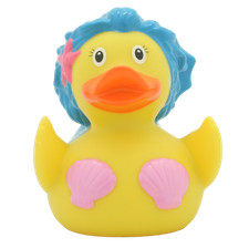 Mermaid Blue Rubber Duck