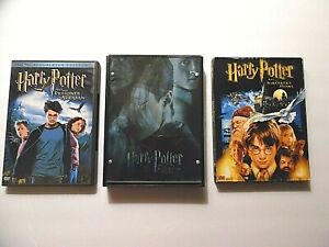 Lot Of 3 Harry Potter Movies Half Blood Prince Sorcerer S Stone Azkaban Dvds Ebay