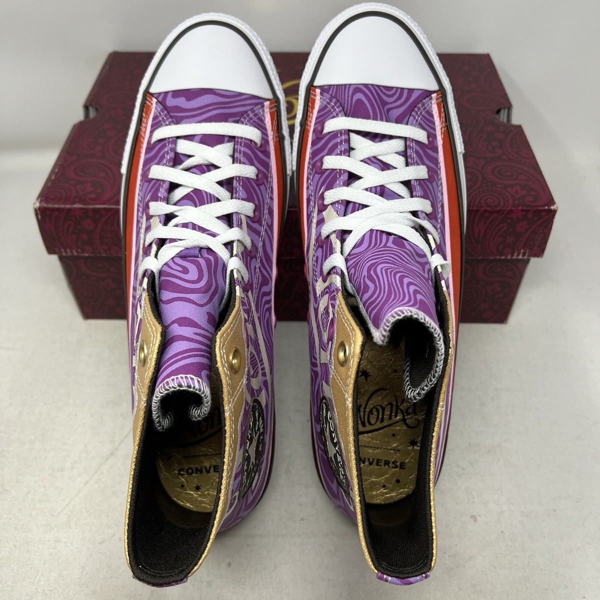 Converse x Willy Wonka Chuck Taylor All Star Hi Purple White Converse x Willy Wonka Chuck Taylor All Star Hi Purple White