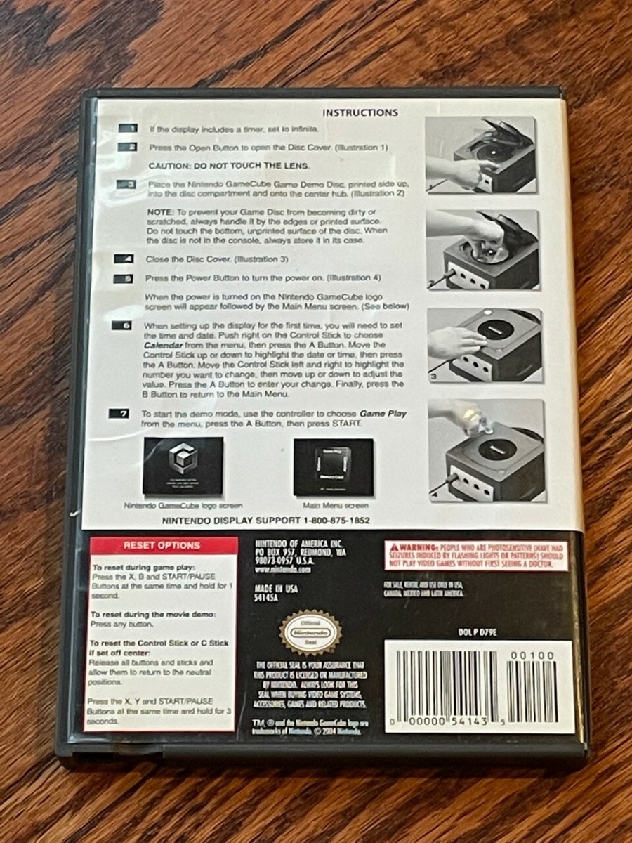 GameCube Interactive Multi-Game Demo Disk Version 16 CASE