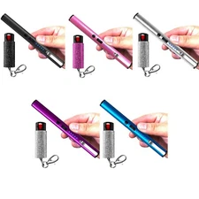 FIGHTSENSE Tactical High Power Stun Gun for Self Defense Pepper Spray Combo Pack