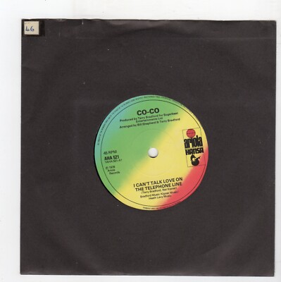 (S797) Co-Co, I Can't Talk Love On The Telephone Line - 1978 - 7 inch vinyl