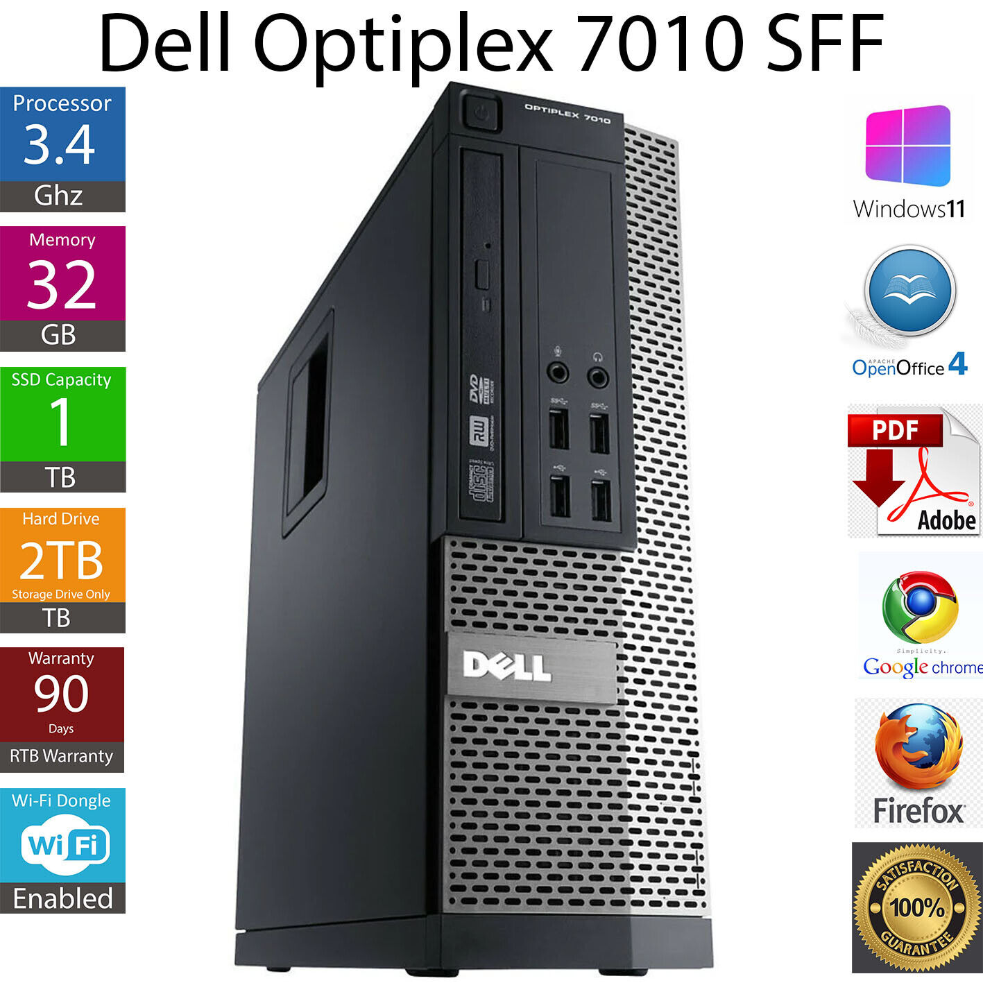 Dell OptiPlex 7010 Quad Core i7 Desktop Computer - Discount Electronics