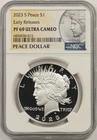 2023-S $1 Peace Silver Dollar NGC PF 69 UCAM Early Releases Peace Label