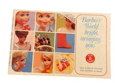 1968 Barbie's World Catalog Talking Dolls Trend Styles Clothing Booklet PP