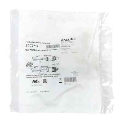 BALLUFF sensor connector BCC0714 BCC M475-0000-2B-000-01X575-000
