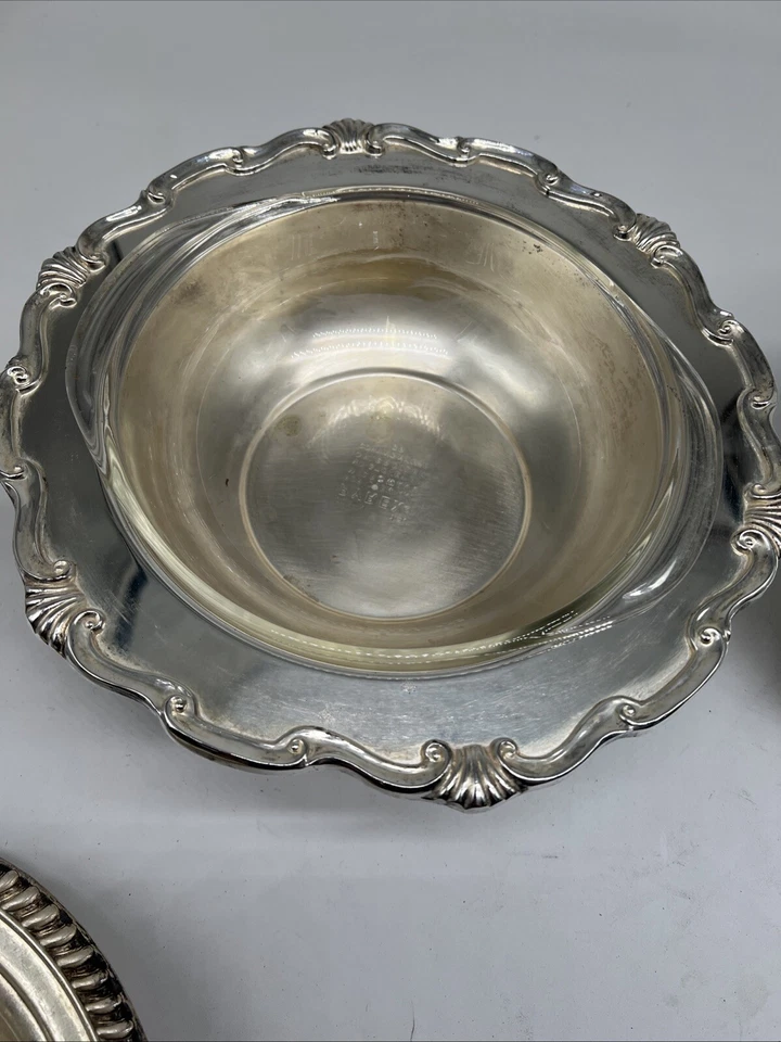 Vintage William A Rogers Silver-Plated Round Serving Bowl Casserole Dish w/Lid - Image 4 of 4