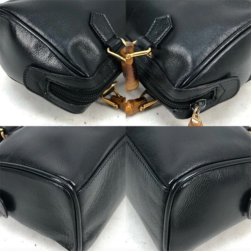 Gucci Bamboo Black Leather Bag - Bild 6 von 6