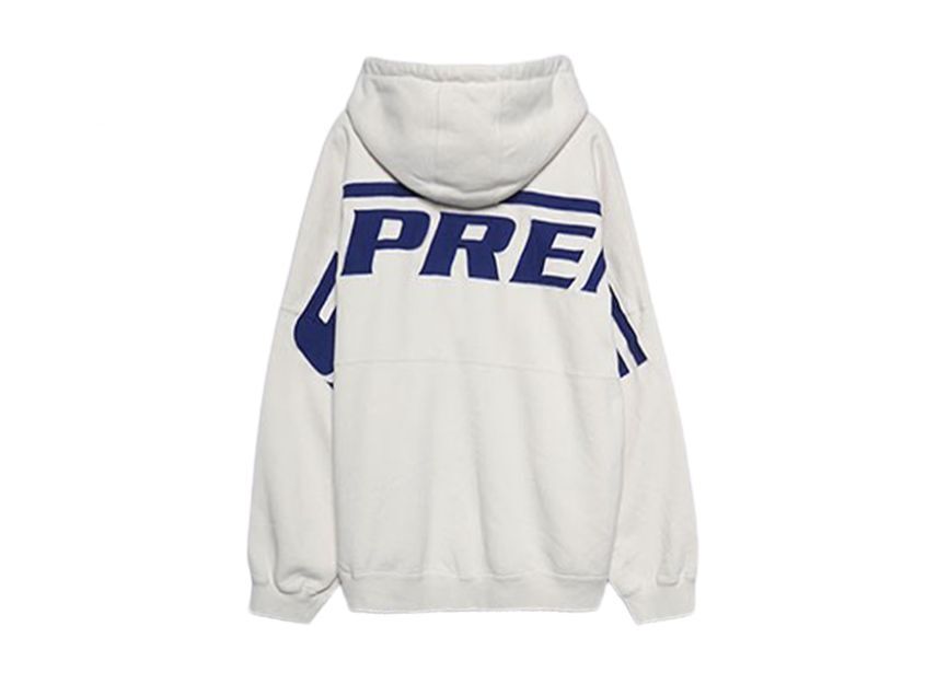 Supreme Wrapped Half Zip Hooded Sweatshirt Stone | eBay