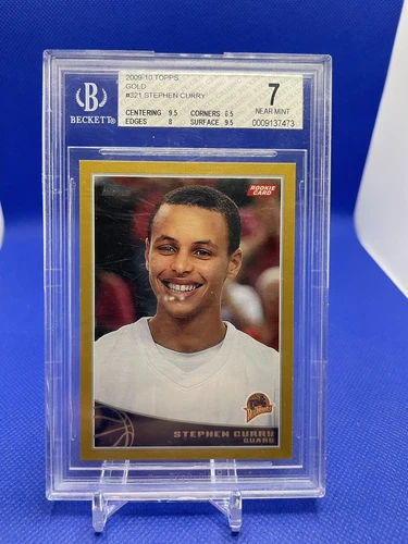 Stephen Curry 2009-10 Topps /2009 Gold Rookie RC BGS 7 SP #321 Warriors