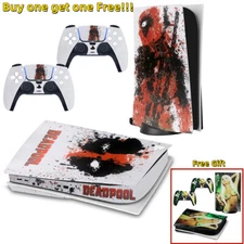 PS5 Standard Disk Console Controllers Full Body Vinyl Skin Sticker Decals