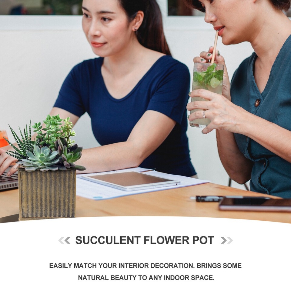 Flowerpot French Country Decor Vintage Home Outdoor Plant Pots Bucket