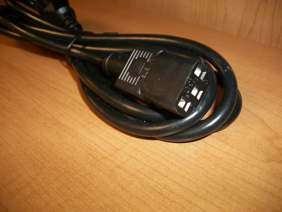 6 Ft 3-Prong IEC Power Supply Universal Cable Cord Plug Computer LCD CRT Monitor - Image 3 of 3