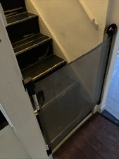 Tee-Zed Retractable Grey Child Baby Toddler Stair Gate 85x130cm