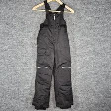 Swiss Tech Kids Unisex Bib Snow Pants Overalls Ski pants Small 6-7 Black