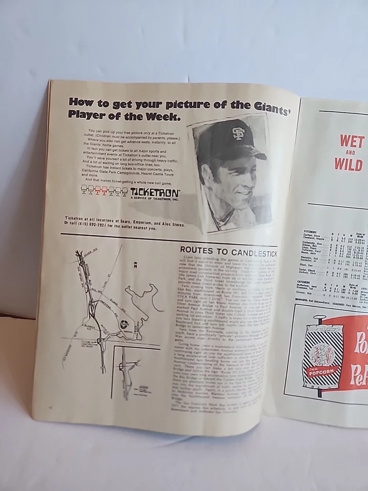 San Francisco Giants 1971 Program And Scorecard St. Louis Cardinals See Pics/Des - Image 4 of 4