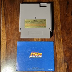 Al Unser Jr.'s Turbo Racing (NES, 1985) Cartridge & Manual Only - Tested/as Is