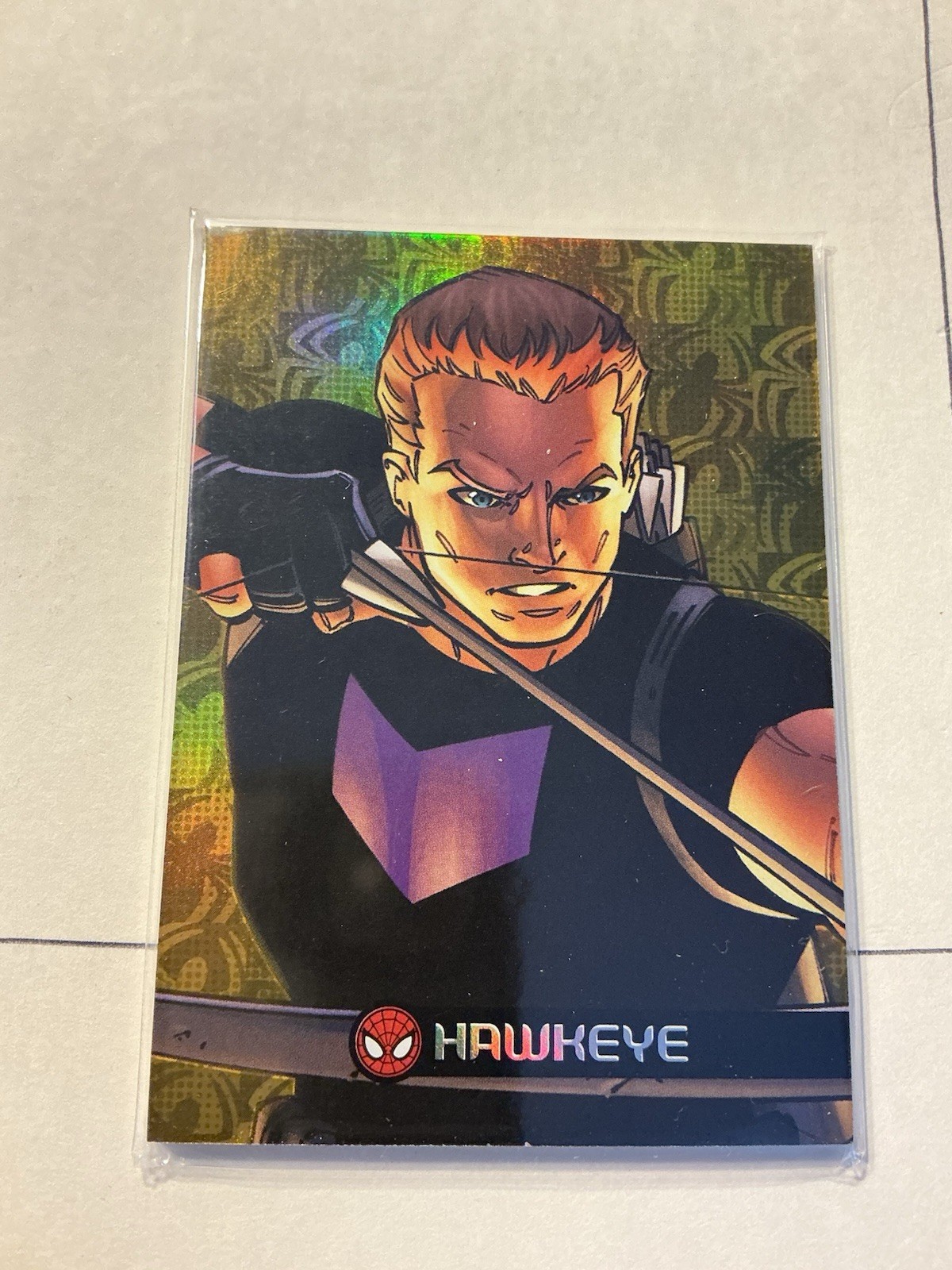2017 Fleer Ultra Spider-Man Trading Royal Foil Cards GC-29 Hawkeye 97/99