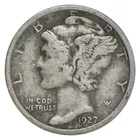Photo of a 1927-S Mercury Dime from an eBay listing that sold on Jul 16, 2026