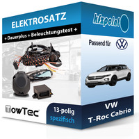 für VW T-Roc Cabrio 03.2020-Jetzt Towtec E-Satz 13Polig Fahrzeugspezifisch NEU