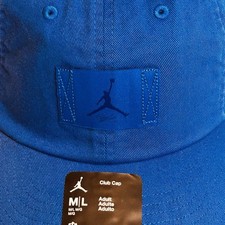 Nike Air Jordan Club Cap Size M/L Blue Patch Flight New