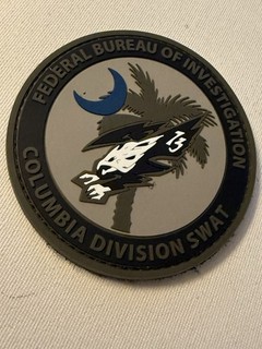 South Carolina Police FBI Columbia Division SWAT PVC SC Police Patch