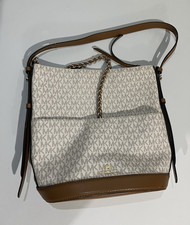 Michael Kors Logo Shoulder Bag Zip Top Chain ...