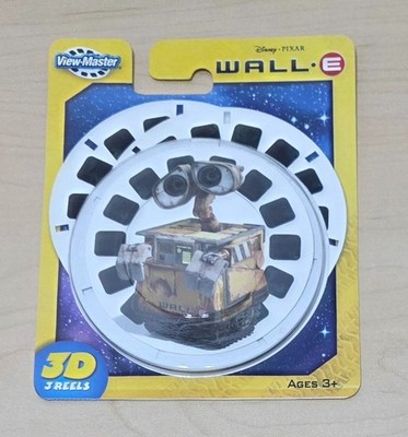 New Sealed Rare 2008 Walt Disney Pixar WALL-E View-Master 3D 3 Reel Pack / Set