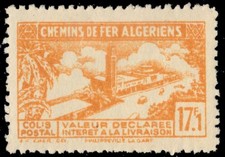 ALGERIA Q124i - Philippeville Railway Station "1943 Parcel Postage" (pc31621)
