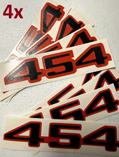 Two-color 454 Decal Emblem 7.5l V8 Gm Chevy Gmc Pontiac Oldsmobile