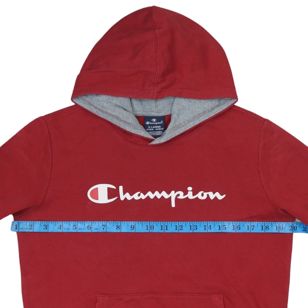 Champion Red Hoodie Womens Xl image 5
